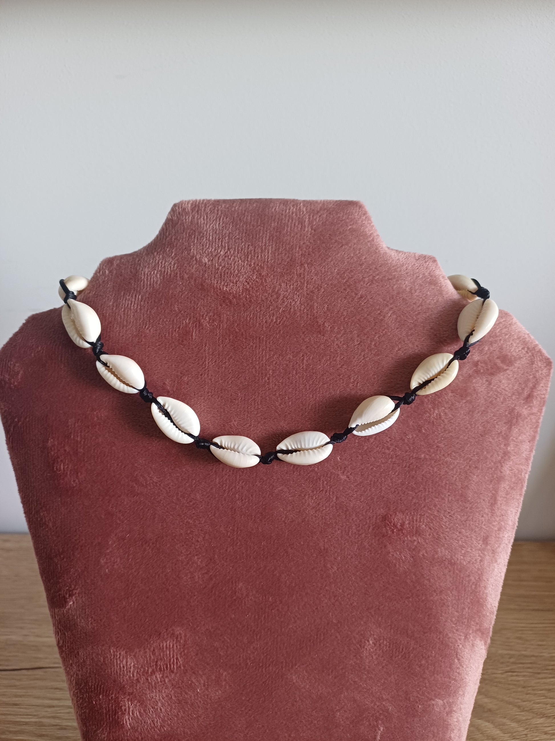 Schelpenketting zwart