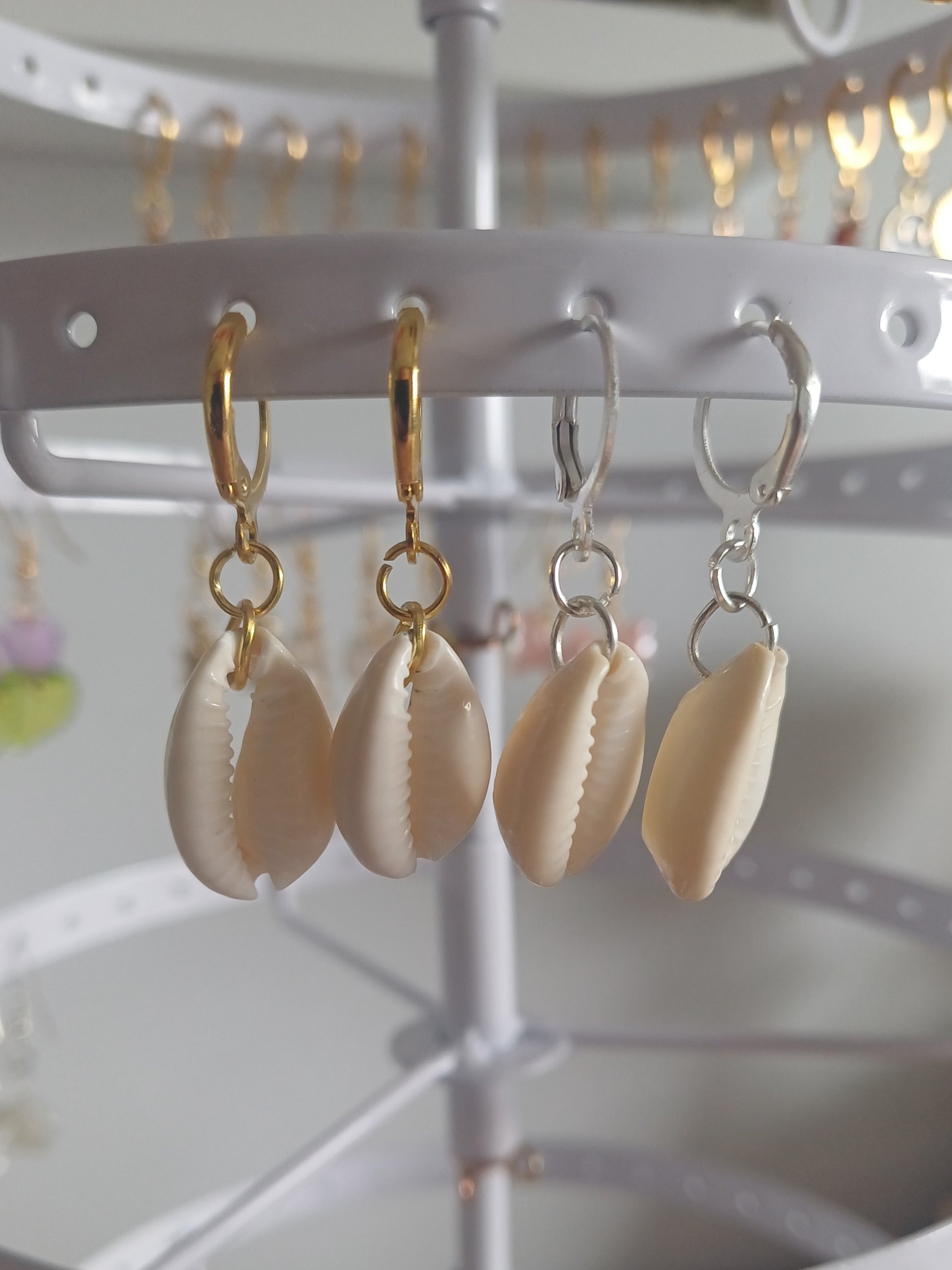 Schelpen oorbellen