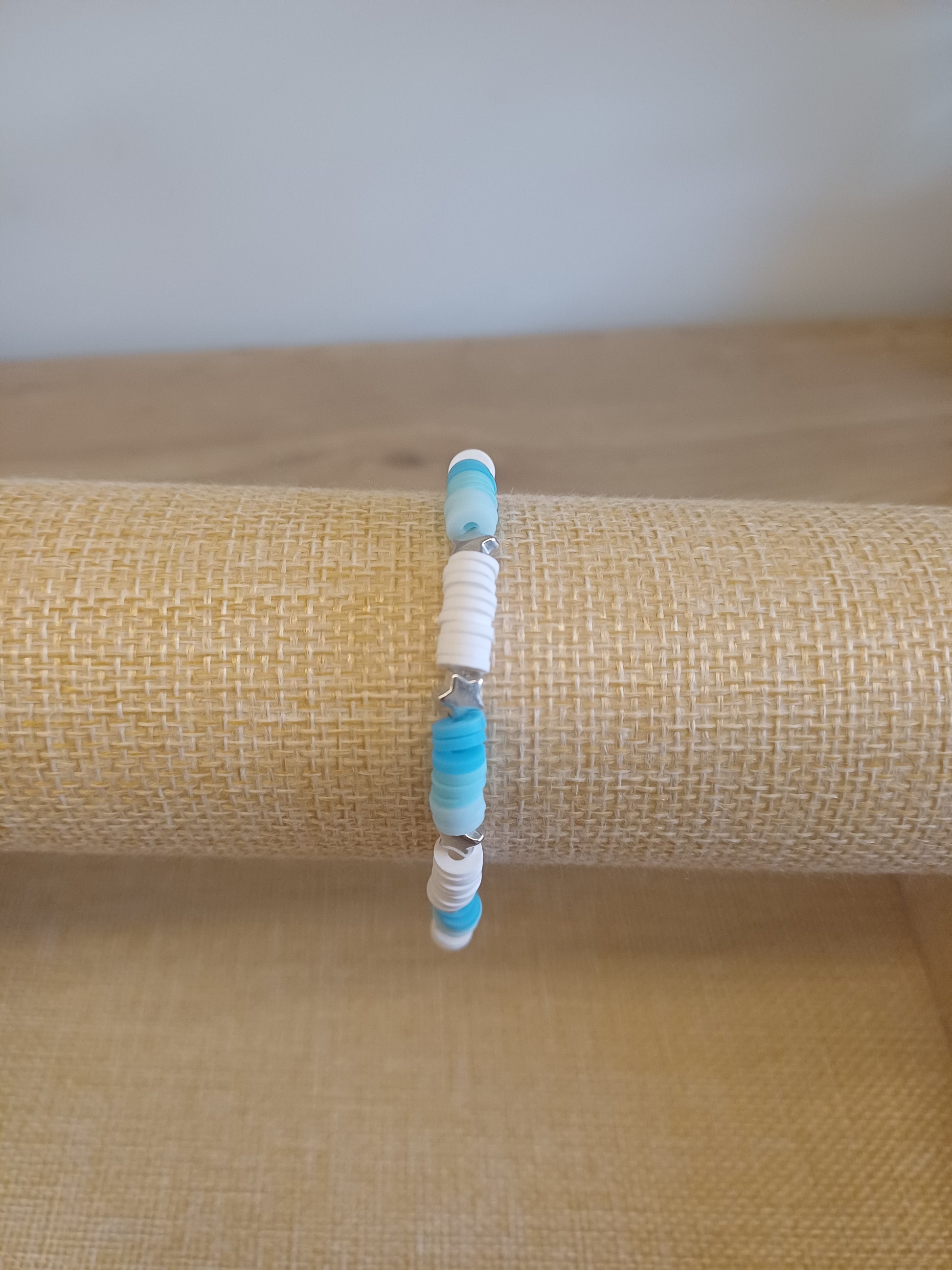 Blauwe sterren armband