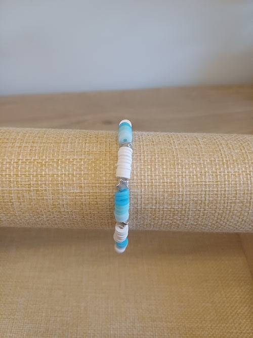 Blauwe sterren armband