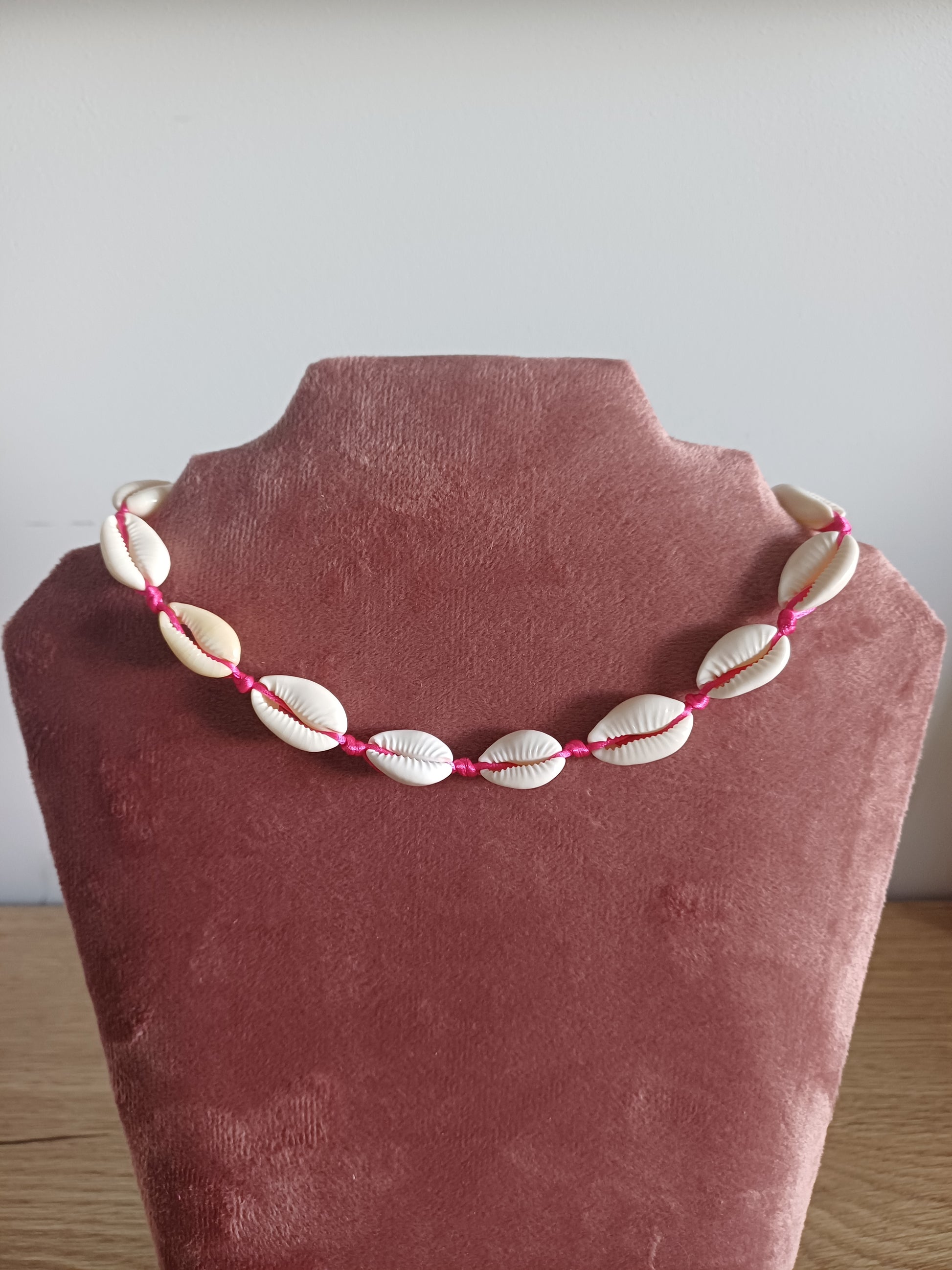 Schelpenketting roze