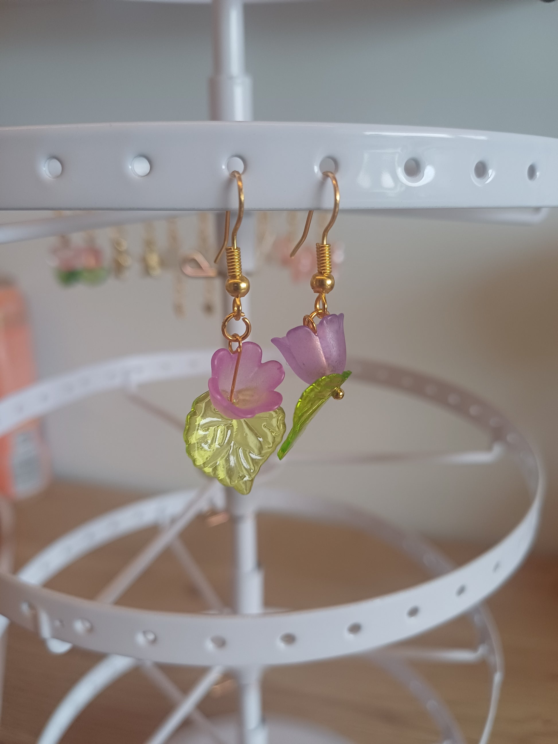 Bloem oorbellen